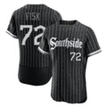 Trusc C.White Sox #72 Carlton Fisk Player Black City Connect Limited Elite Home Stitched Jerseys