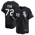 Trusc C.White Sox #72 Carlton Fisk Player Black Limited Home Stitched Jerseys