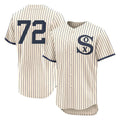 Trusc C.White Sox #72 Carlton Fisk Player Cream Field of Dreams Limited Elite Home Stitched Jerseys