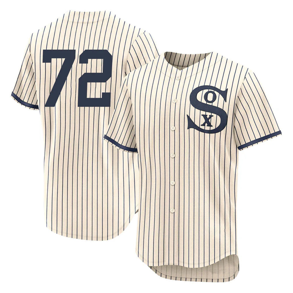 Trusc C.White Sox #72 Carlton Fisk Player Cream Field of Dreams Limited Elite Home Stitched Jerseys
