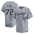 Trusc C.White Sox #72 Carlton Fisk Player Gray Road Limited Home Stitched Jerseys