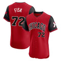 Trusc C.White Sox #72 Carlton Fisk Player Red City Connect Limited Elite Home Stitched Jerseys