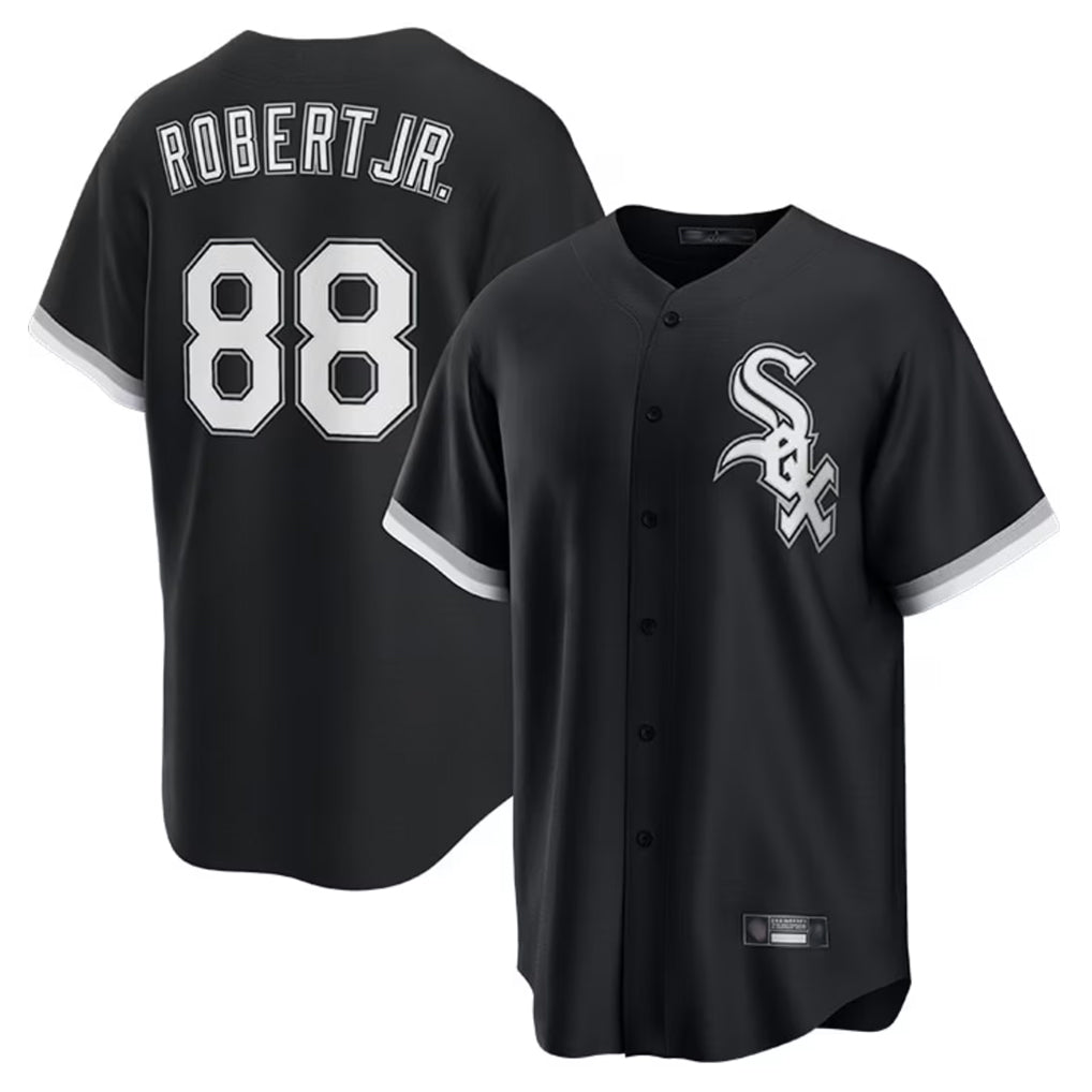 Trusc C.White Sox #88 Luis Robert Jr Player Black Home Game Stitched Jerseys