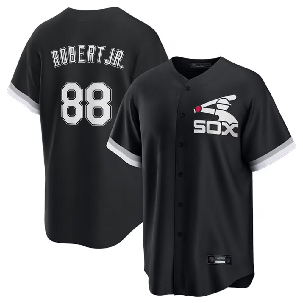 Trusc C.White Sox #88 Luis Robert Jr Player Black Spring Training Game Stitched Jerseys