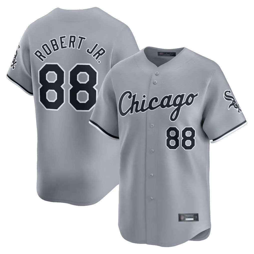 Trusc C.White Sox #88 Luis Robert Jr Player Gray Road Limited Home Stitched Jerseys