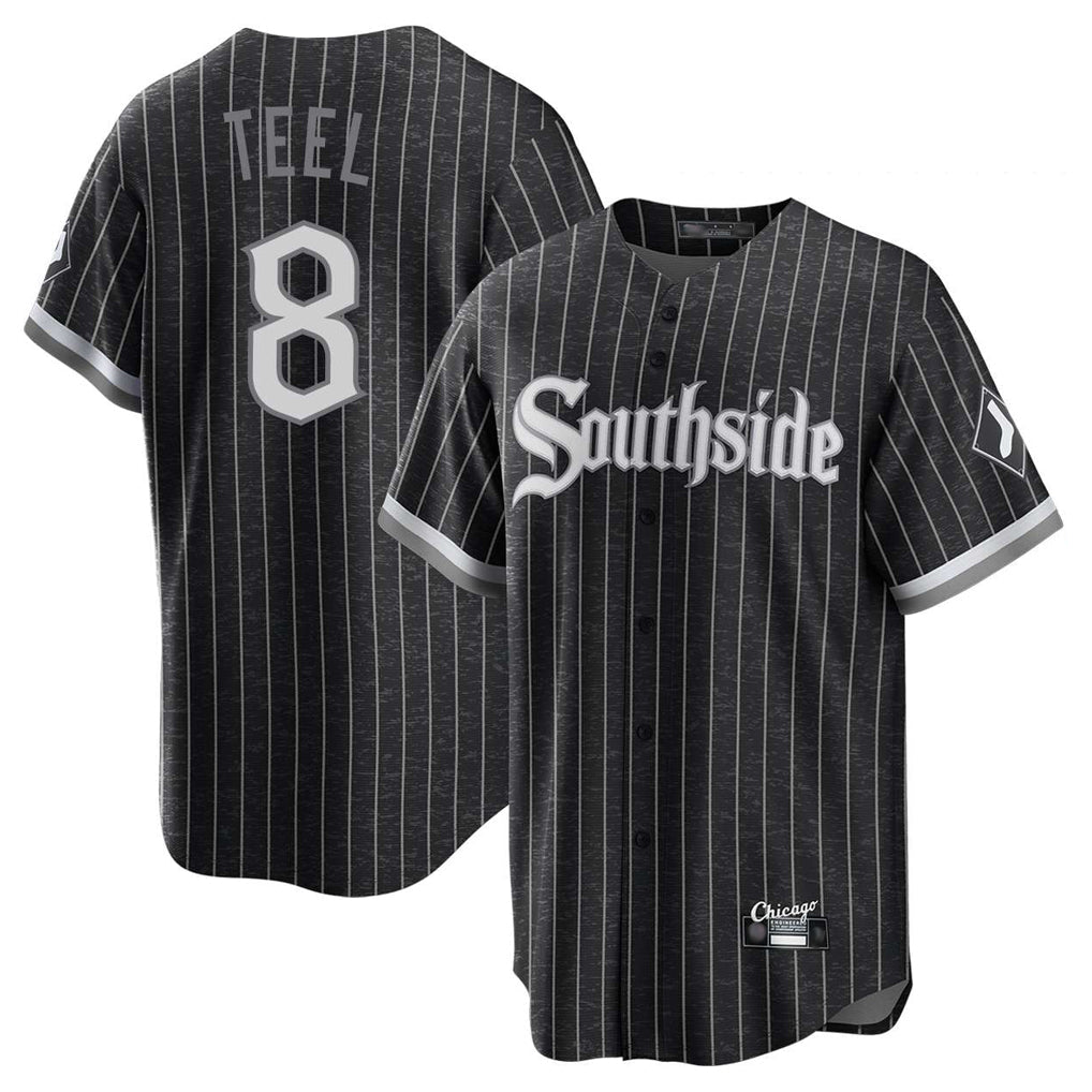 Trusc C.White Sox #8 Kyle Teel Player Black City Connect Home Game Stitched Jerseys