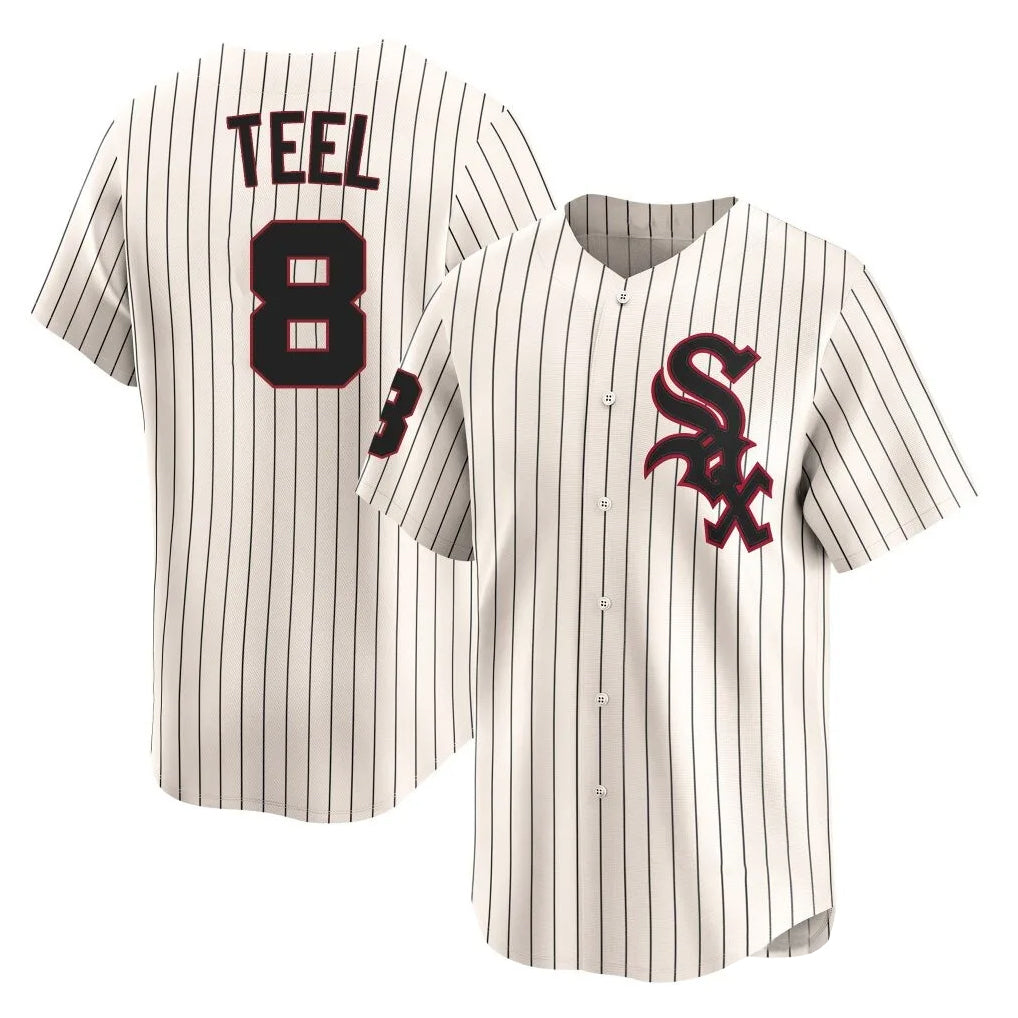Trusc C.White Sox #8 Kyle Teel Player Cream Cooperstown Collection Limited Home Stitched Jerseys