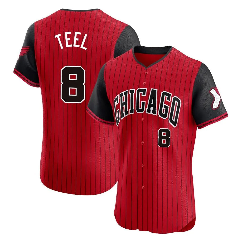 Trusc C.White Sox #8 Kyle Teel Player Red City Connect Limited Elite Home Stitched Jerseys