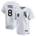 Trusc C.White Sox #8 Kyle Teel Player White Stripe Limited Home Stitched Jerseys