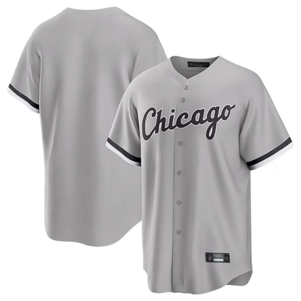Trusc C.White Sox ## White Sox Blank Player Gray Home Game Stitched Jerseys