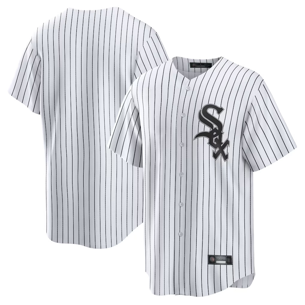Trusc C.White Sox ## White Sox Blank Player White Stripe Home Game Stitched Jerseys
