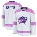Trusc CB.Jackets White Hockey Fights Cancer Survivor Practice Jersey
