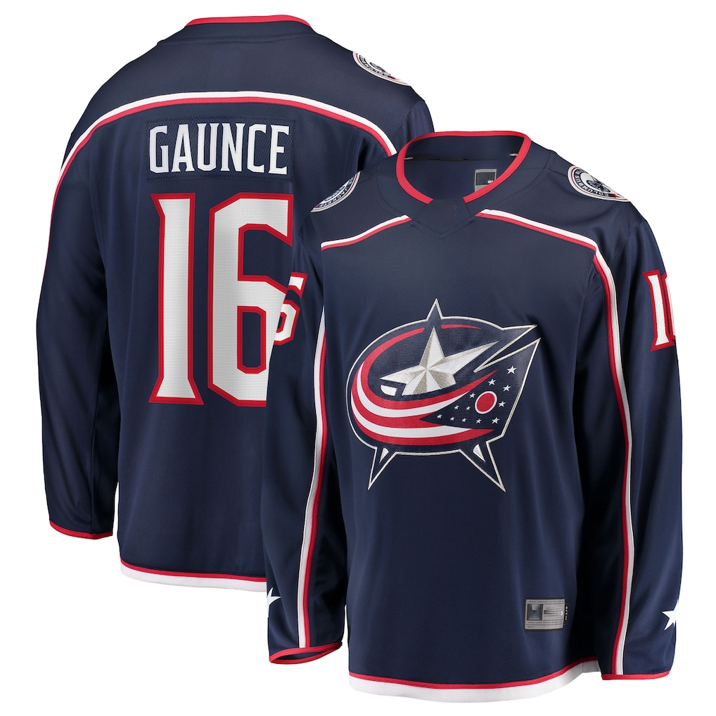 Trusc CB.Jackets #16 Brendan Gaunce Navy Home Breakaway Jersey