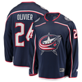 Trusc CB.Jackets #24 Mathieu Olivier Navy Home Breakaway Jersey
