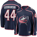 Trusc CB.Jackets #44 Erik Gudbranson Navy Home Breakaway Player Jersey
