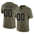 Trusc Custom A.Cardinals Olive Salute To Service Limited Game Stitched Jerseys