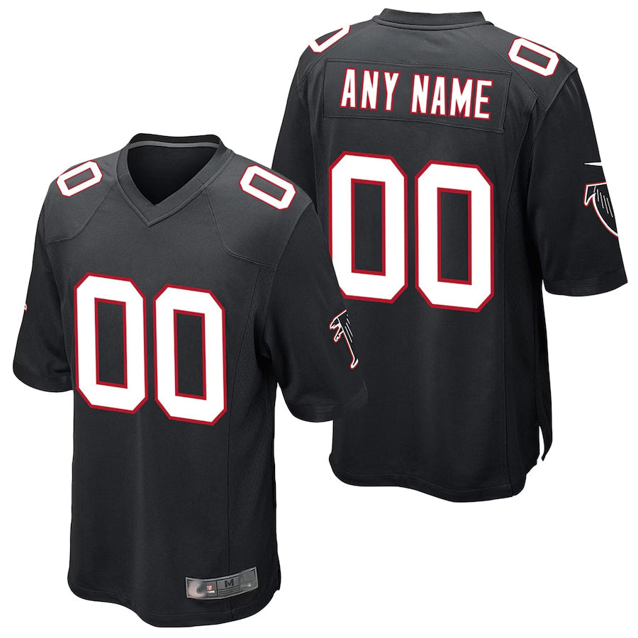 Trusc Custom A.Falcons Black Alternate Game Stitched Jerseys