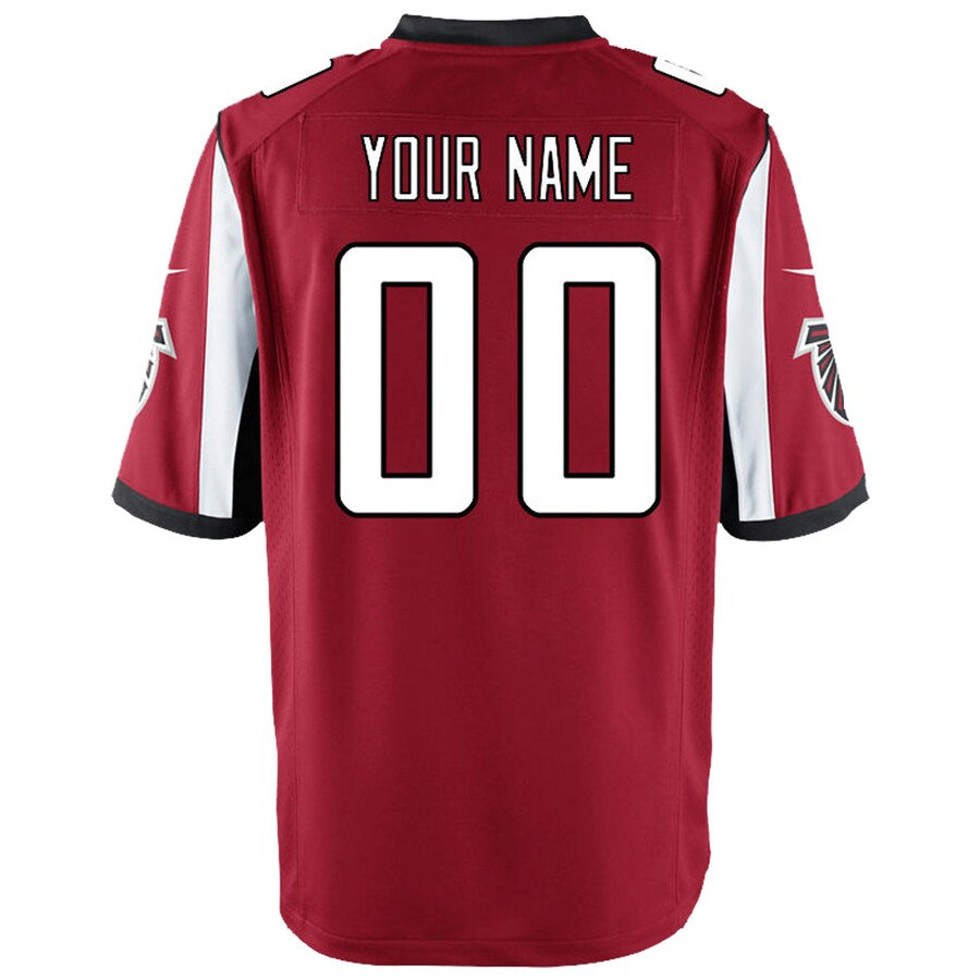 Trusc Custom A.Falcons Red Game Stitched Jerseys