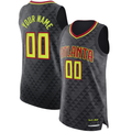 Trusc Custom A.Hawks Black Authentic Jerseys - Icon Edition