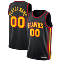 Trusc Custom A.Hawks  Black Swingman Jerseys - Statement Edition