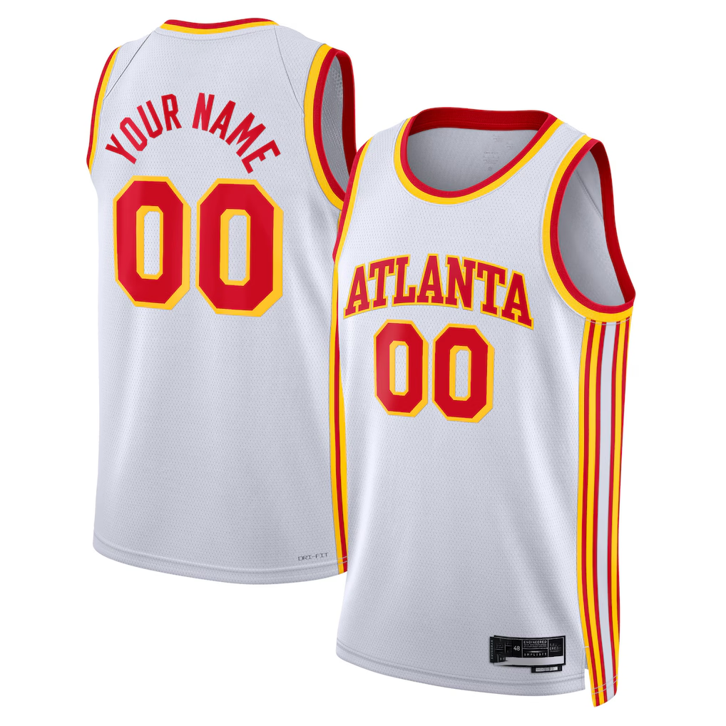 Trusc Custom A.Hawks White Swingman Jerseys - Association Edition