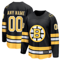 Trusc Custom B.Bruins Black Home Breakaway Stitched Jerseys
