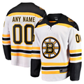 Trusc Custom B.Bruins White Away Breakaway Stitched Jerseys