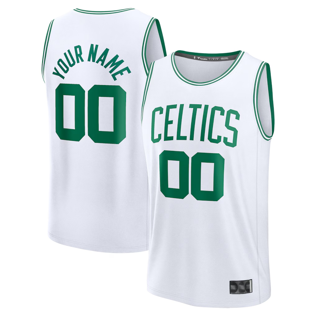 Trusc Custom B.Celtics White Fast Break Jerseys - Association Edition