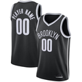 Trusc Custom B.Nets Black 202021 Swingman Jerseys - Icon Edition
