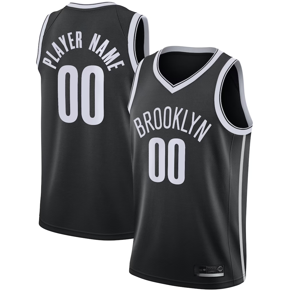Trusc Custom B.Nets Black Swingman Jerseys - Icon Edition
