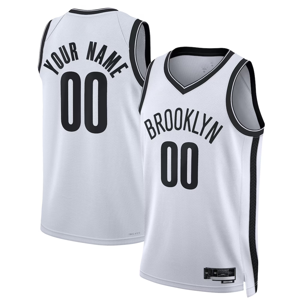Trusc Custom B.Nets White Swingman Jerseys - Association Edition