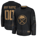 Trusc Custom B.Sabres Black 2024 Military Appreciation Practice Stitched Jerseys