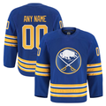 Trusc Custom B.Sabres Royal Home Authentic Pro Stitched Jerseys