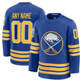 Trusc Custom B.Sabres Royal Home Premium Stitched Jerseys