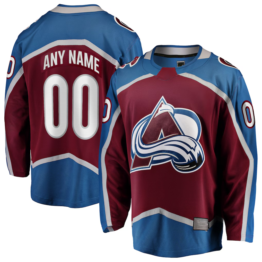 Trusc Custom C.Avalanche Maroon Home Breakaway Jerseys