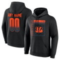 Trusc Custom C.Bengals Black Home Field Pop Personalized Name & Number Hoodie Stitched Jerseys