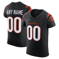 Trusc Custom C.Bengals Black Team Vapor F.U.S.E. Elite Stitched Jerseys