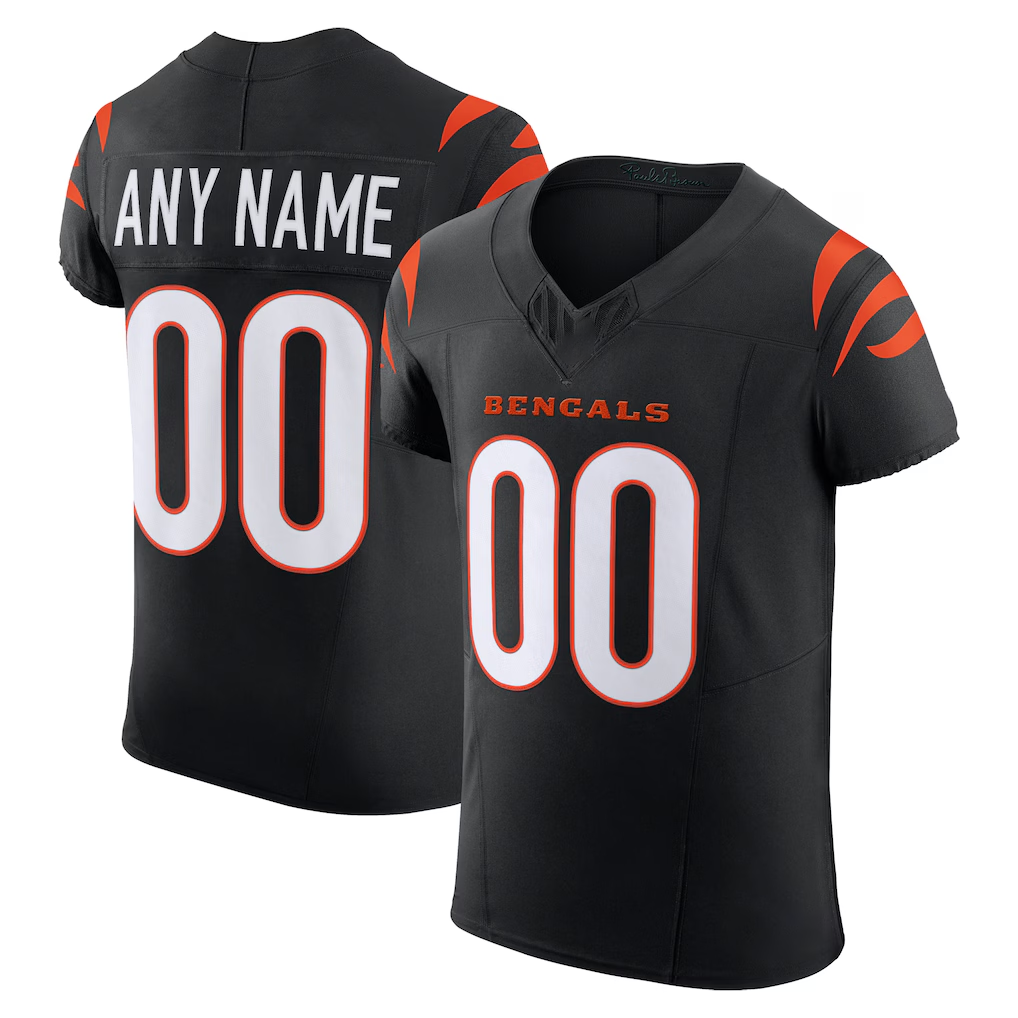 Trusc Custom C.Bengals Black Team Vapor F.U.S.E. Elite Stitched Jerseys