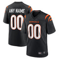 Trusc Custom C.Bengals Home Replica Game Football Jerseys - Black - Custom