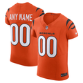 Trusc Custom C.Bengals Orange Alternate Vapor F.U.S.E. Elite Stitched Jerseys
