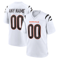 Trusc Custom C.Bengals White Game Stitched Jerseys
