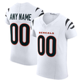 Trusc Custom C.Bengals White Vapor F.U.S.E. Elite Stitched Jerseys