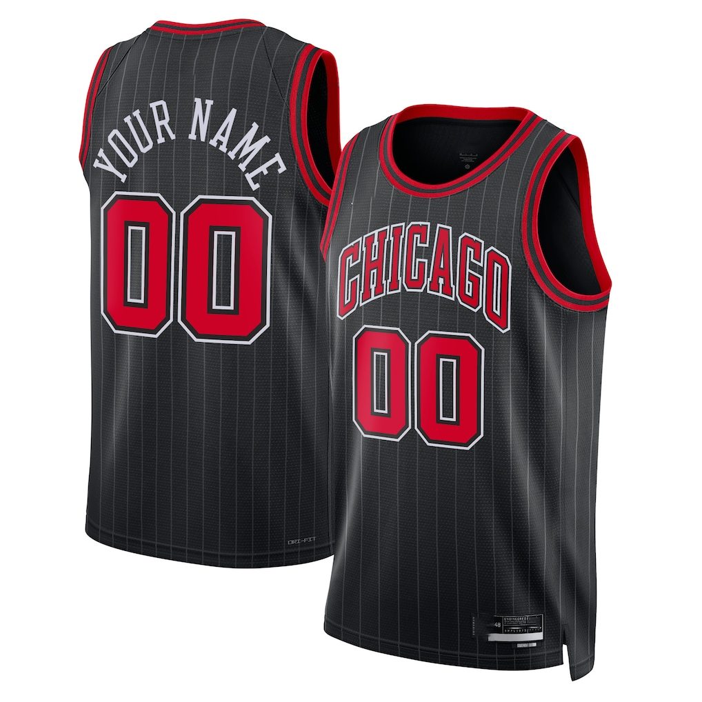 Trusc Custom C.Bulls Black 2022-23 Swingman Jerseys - Statement Edition