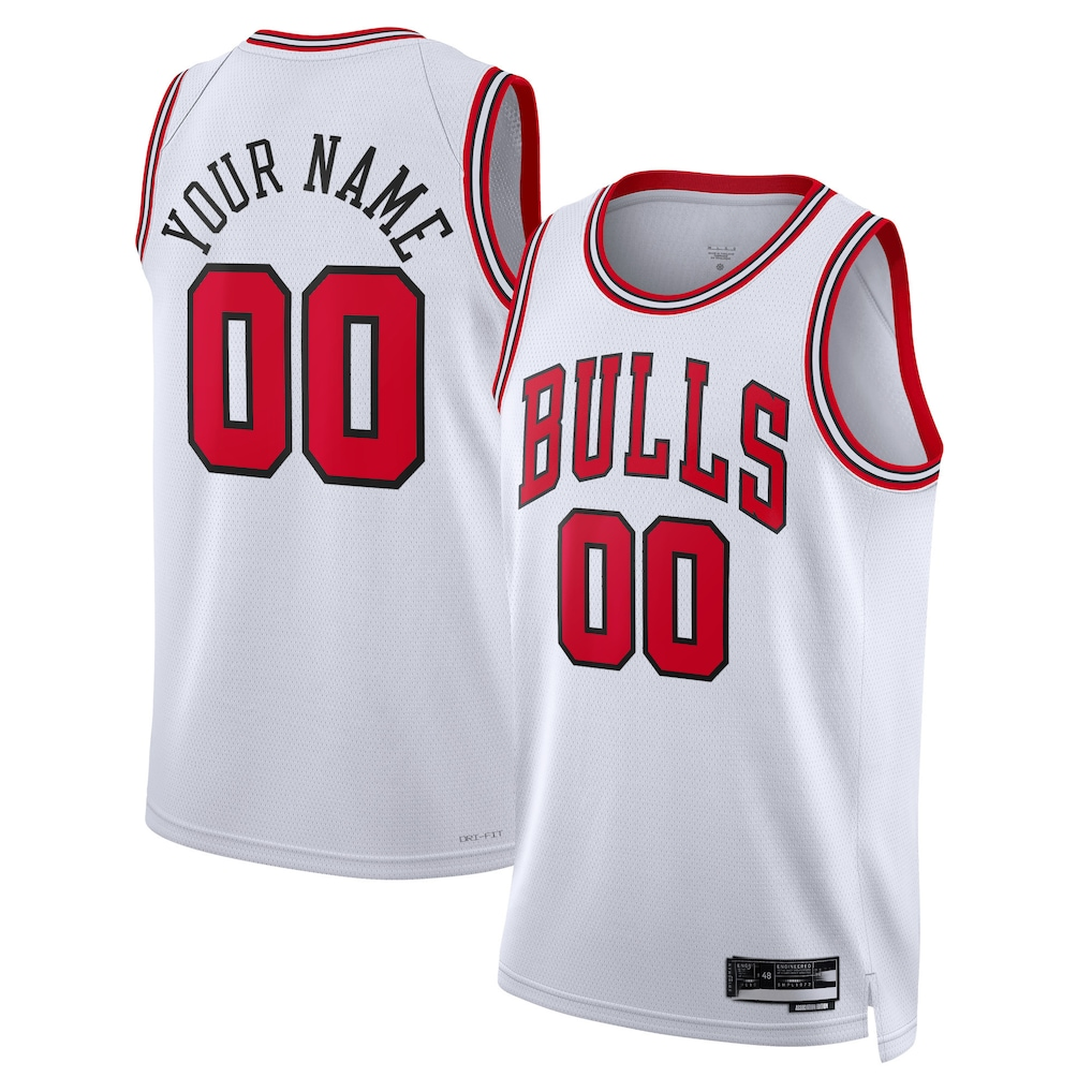 Trusc Custom C.Bulls White Swingman Jerseys - Association Edition