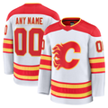 Trusc Custom C.Flames White Away Premium Jerseys