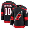 Trusc Custom C.Hurricanes Black Home Premium Stitched Jerseys