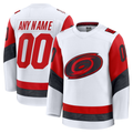 Trusc Custom C.Hurricanes White Away Premium Stitched Jerseys