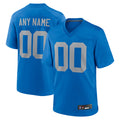 Trusc Custom D.Lions Blue Limted Game Alternate Stitched Jerseys