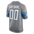 Trusc Custom D.Lions Gray Replica Game Stitched Jerseys