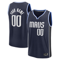 Trusc Custom D.Mavericks Navy Fast Break Jerseys - Statement Edition